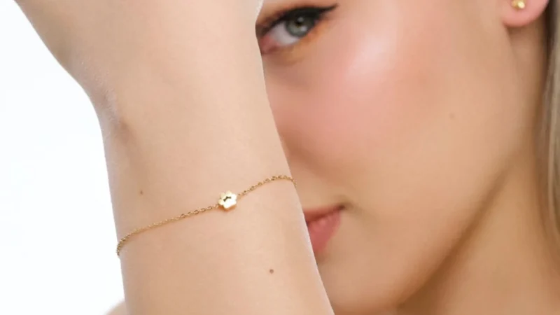 Hollywood Sensation Pulsera Ajustable Dije Huella Mini