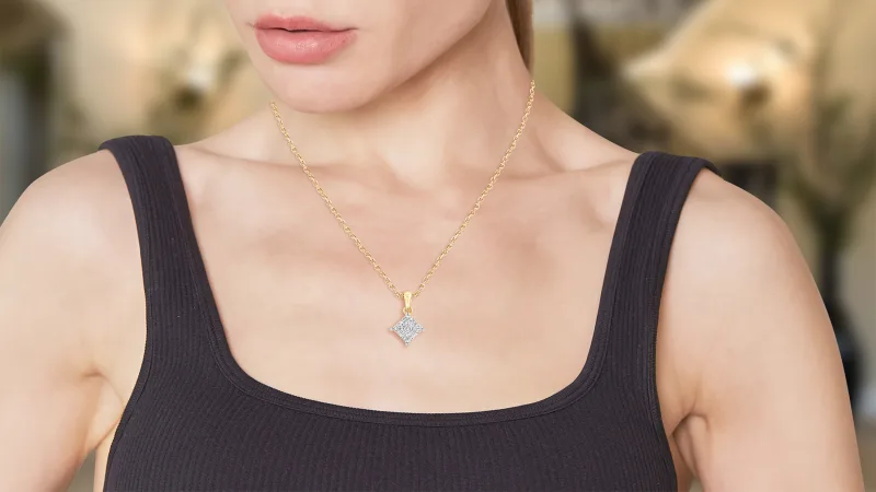 Diamond Muse Collar con 1/10 Quilates en Total de Diamantes