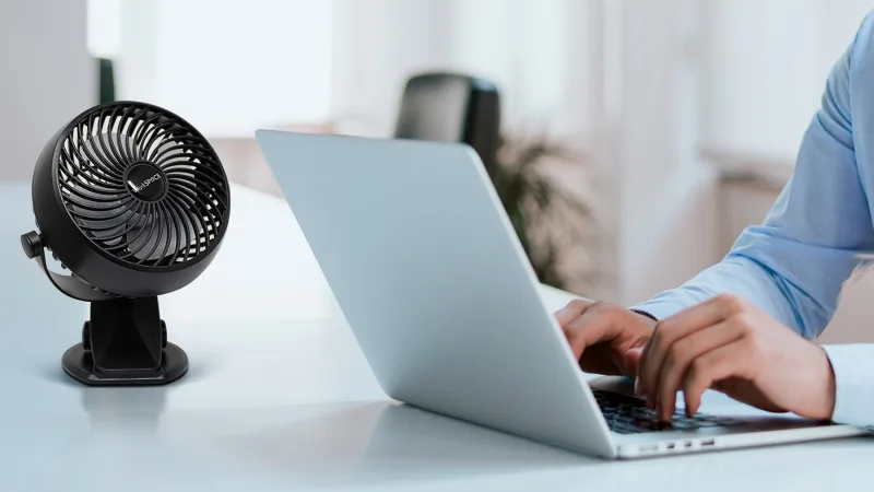 WorkSpace LuxBreeze Rechargeable Cordless Portable Fan