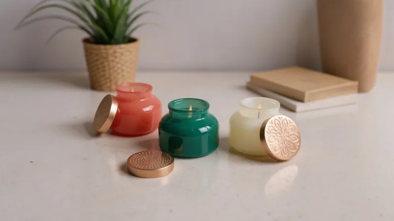 6-Pack: Papier & Chaud Scented Candle with Metal Lid