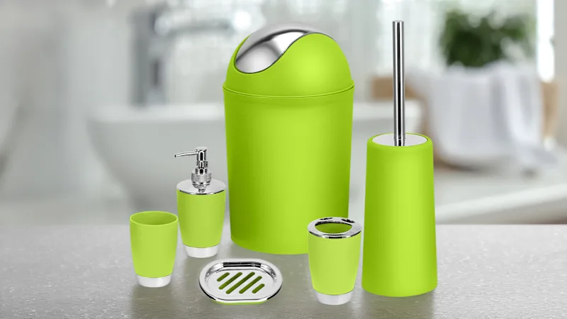 Fresh Fab Finds 6-Piece Bathroom Accessories Set