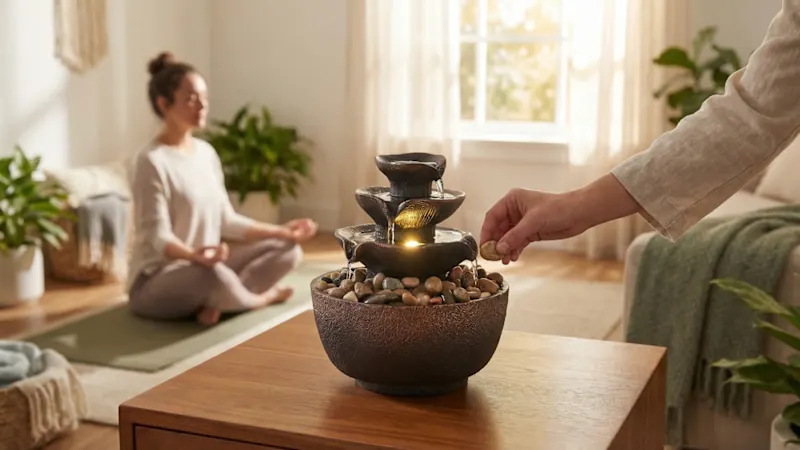 The Illuminated Indoor Zen Water Fountain