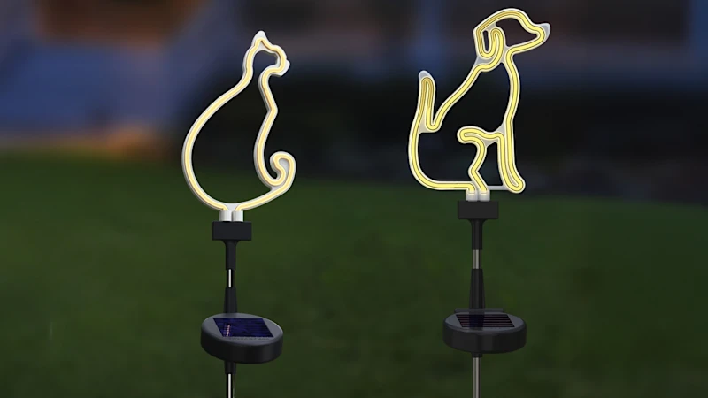 2-Pack: Touch Of ECO Solar Decorative Garden Stake Lights