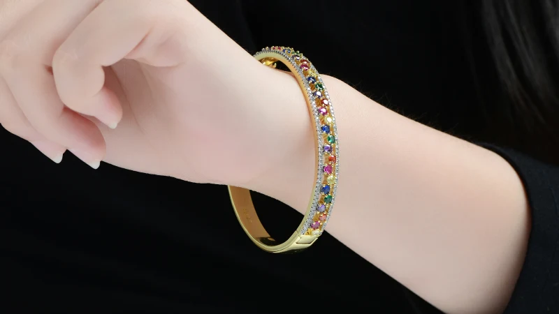 The Multi-Colored Bangle Bracelet