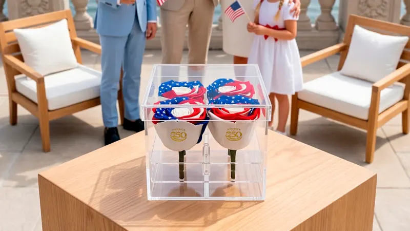 The Patriotic Rose Arrangement That Lasts For Years