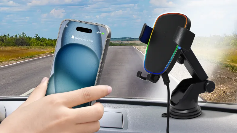 ZenGlow LED Wireless Charging Universal Extendable Mount