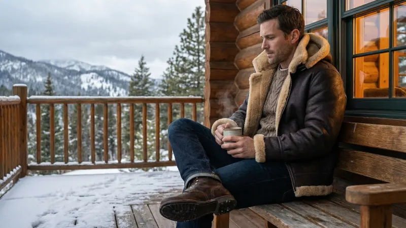 The General's Shearling Bomber Jacket