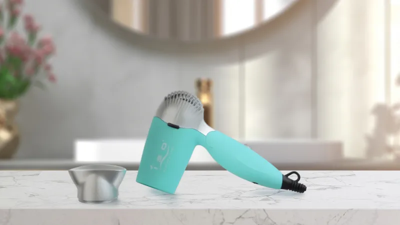ISO Beauty Diamond Collection Travel-Perfect Compact Dual Voltage Travel Dryer