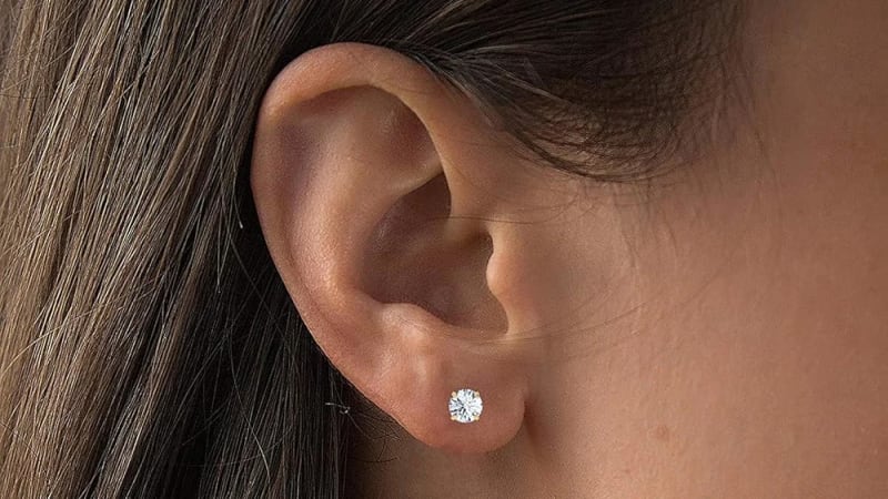 The 2-Carat Lab Grown Diamond Stud Earrings