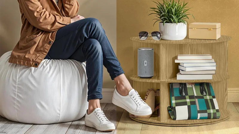 The Seven-Tier Rotating Shoe Rack