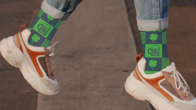 3-Pack: Extreme Fit St-Patricks Day Compression Socks