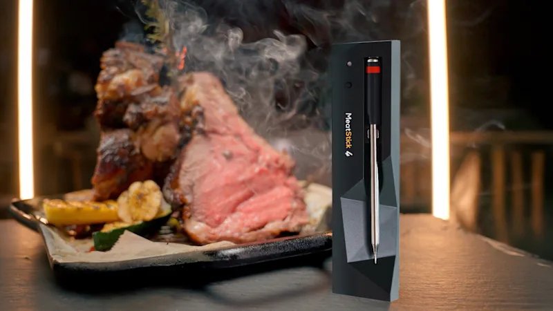 MeatStick 4 Quad-Sensor Meat Thermometer with WiFi Extender Bundle