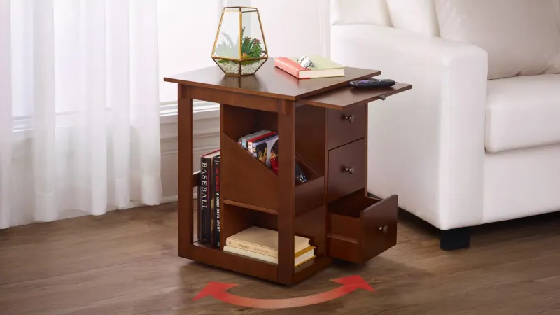 The Rotating Organized End Table