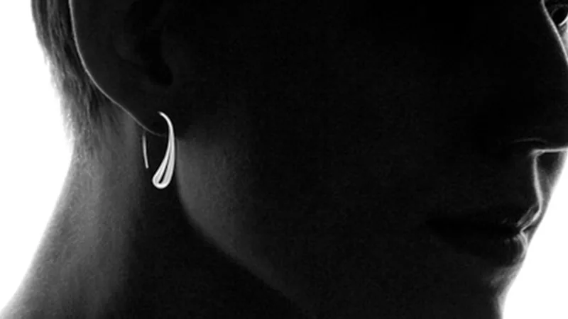 Krediz Sterling Silver Plated Waterdrop Hook Earrings
