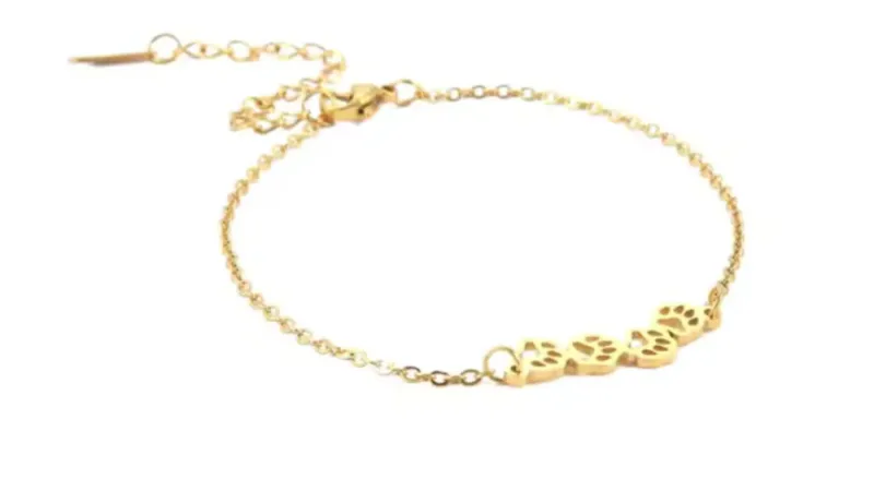 Hollywood Sensation Pulsera de 4 Huellas de Patitas