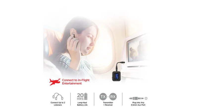 HyperGear IntelliCast Flight Audio Transmitter & Receiver