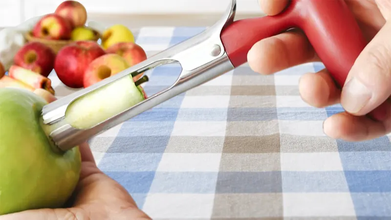 2-Pack: Stainless Steel Premium Apple and Fruit Core Removers by Two Elephants
