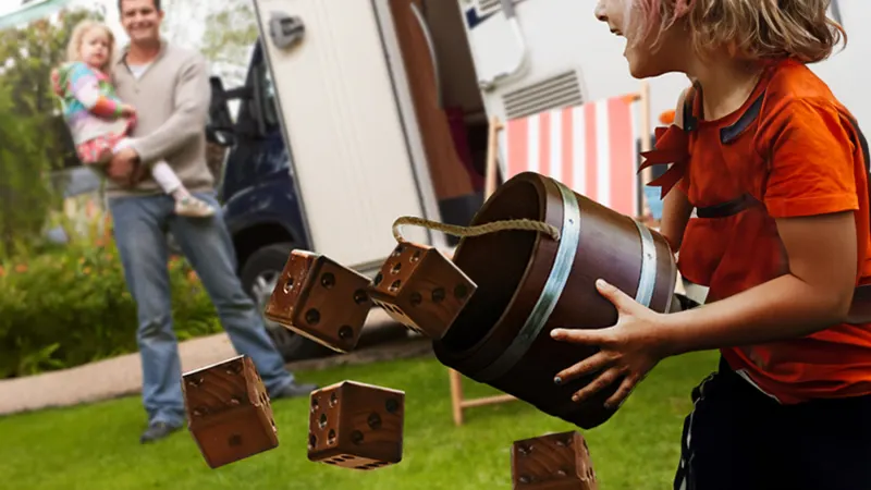 The Giant Wooden Dice Set