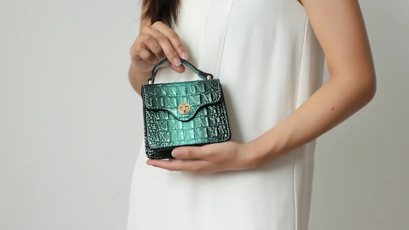 MKF Collection Luxe Crocodile Embossed Mini Satchel by Mia K