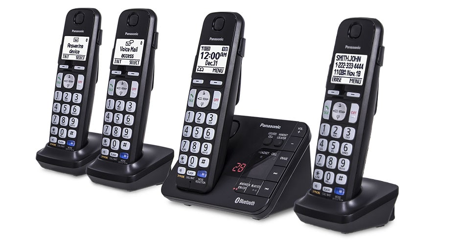 Meh: Panasonic 4-Handset Link2Cell Cordless Phone (Refurbished)