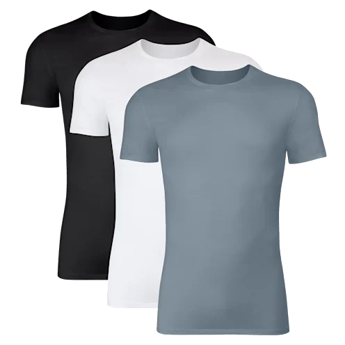 3-Pack Hanes Originals SuperSoft Men's Crewneck Short Sleeve Tees