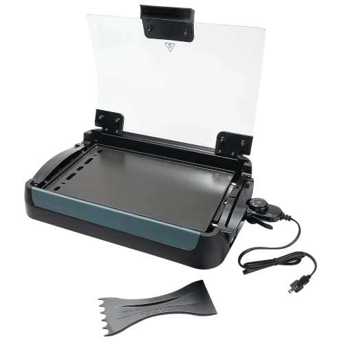 Blue Jean Chef 1800W Indoor Reversible Grill & Griddle with Lid