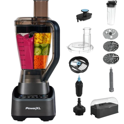 PowerXL SensiMax 1500W Blender & Food Processor with Travel Cup