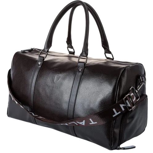 Talmont Men's Vegan Leather Gym Duffle Bag