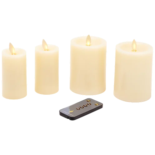 4-Pack LED Battery Operated Flameless Candle Sets with Remote  only