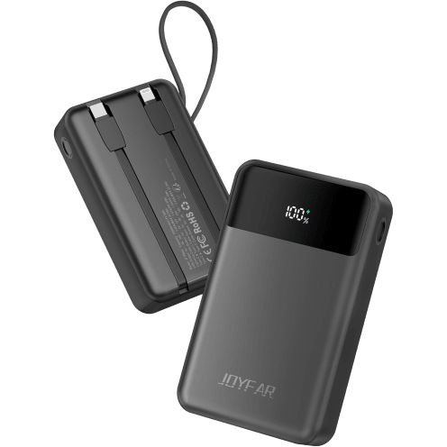 JOYFAR 30,000mAh Fast Charging Power Bank with Integrated Cables