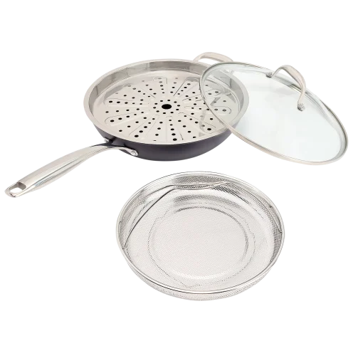Fabio Viviani Everyday Pan with 2 Stainless Steel Inserts