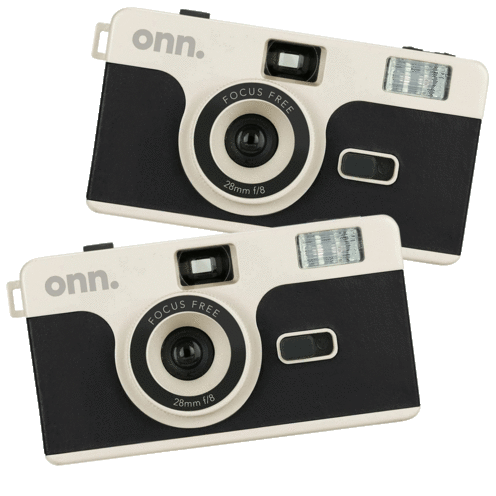 2-Pack: Onn Reusable 35mm Cameras with Preloaded Film