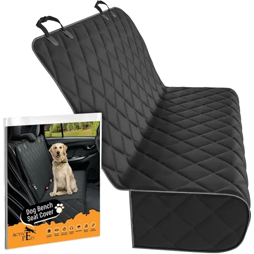 Active Pets Heavy Duty Non Slip Waterproof Rear Car Seat Cover