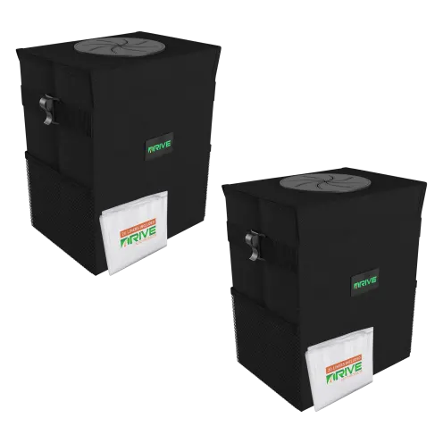 2-Pack Drive Auto Collapisble Car Trash Can with 20 Bags