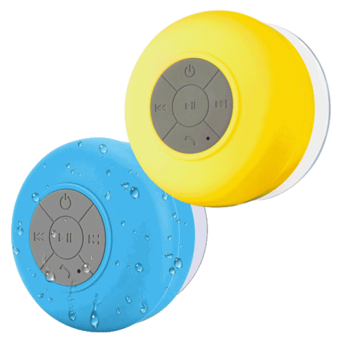 2-Pack: Waterproof Bluetooth Shower Speakers