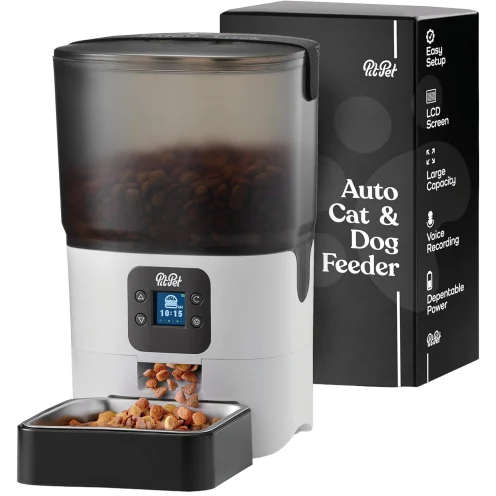 PitPet LCD Screen Smart 6L Capacity Automatic Pet Feeder only .99: eDeal Info