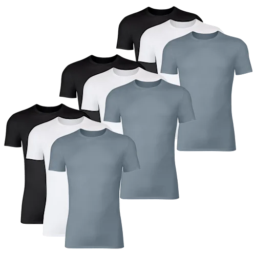 9-Pack Hanes Originals SuperSoft Men's Crewneck T-Shirts