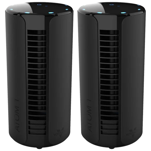 2-Pack Vornado ATOM 1 Compact 360 Oscillating Tower Air Circulator