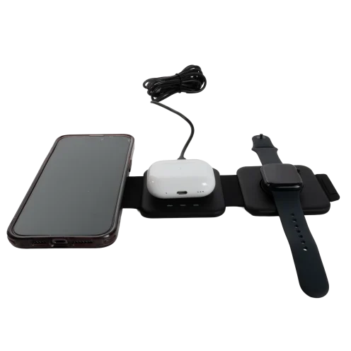 MyCharge 3-in-1 Foldable Soft Touch Wireless Charging Pad