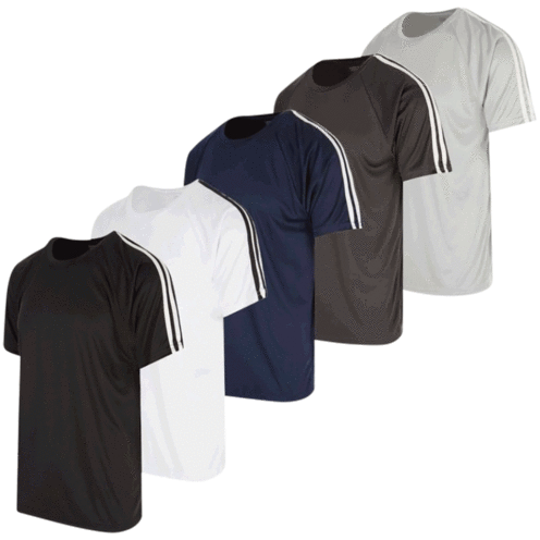 5-Pack Nextex Apparel Men's Athletic Performance T-Shirts