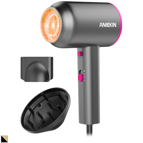 ANIEKIN Ionic Professional Hair Dryer with Attachments
