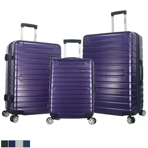 Olympia USA Lancer Plus 3-Piece Expandable Hardside Luggage Set