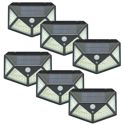 6-Pack Smart Solar Prism Motion High Brightness Light