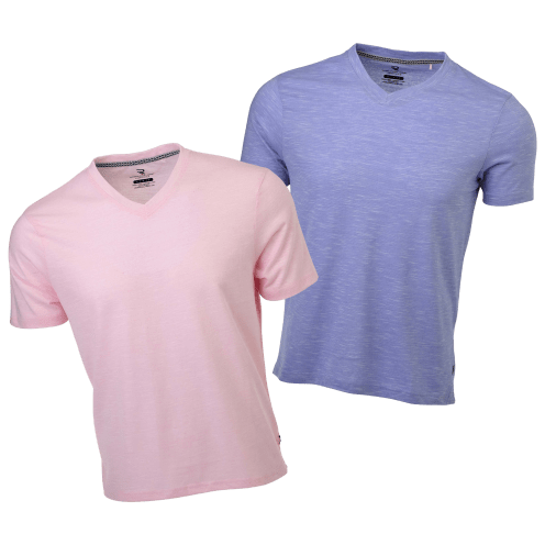 2-Pack: International Report V-Neck Shirt (Lavender, Pink)