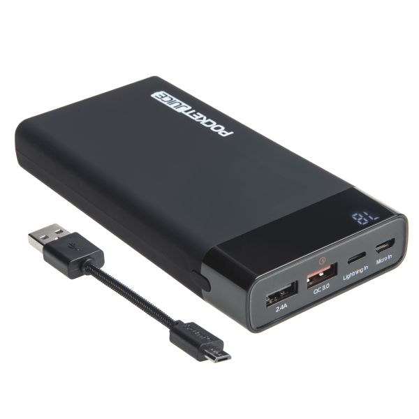 tzumi Pocket Juice 12000mAh Portable Charger with Quick Charge 3.0