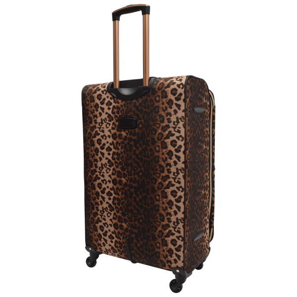 MorningSave: Adrienne Vittadini Leopard Nylon 4-Piece Luggage Set