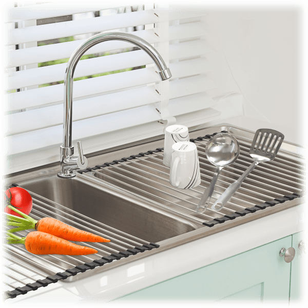 2-Pack: Madison York Roll Up Kitchen Sink Drying Rack