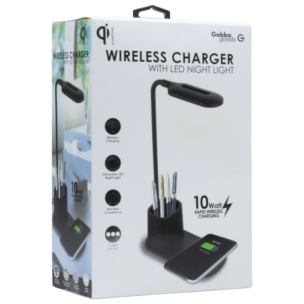 MorningSave Gabba Goods LED Lamp and Wireless Charging Station