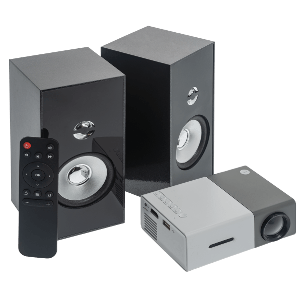 Meh iJoy Mini Projector Set with Screen and Speakers