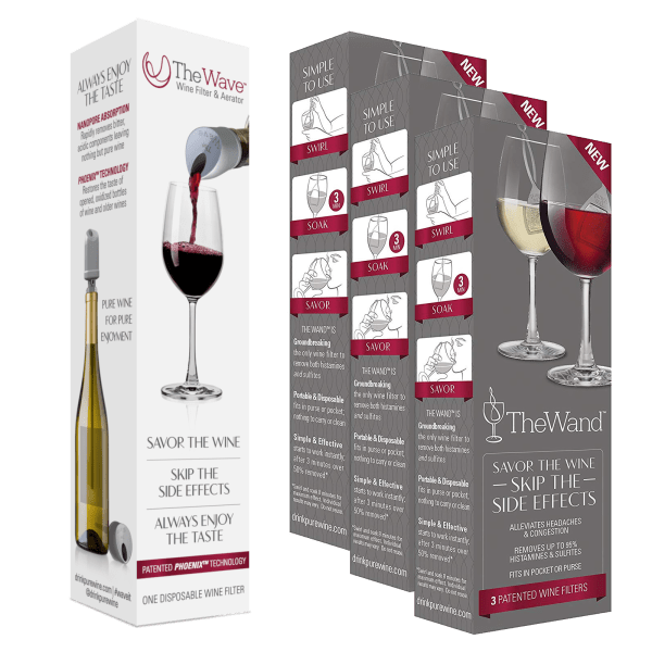 MorningSave PureWine 10Piece Wine Filter & Aerator Bundle